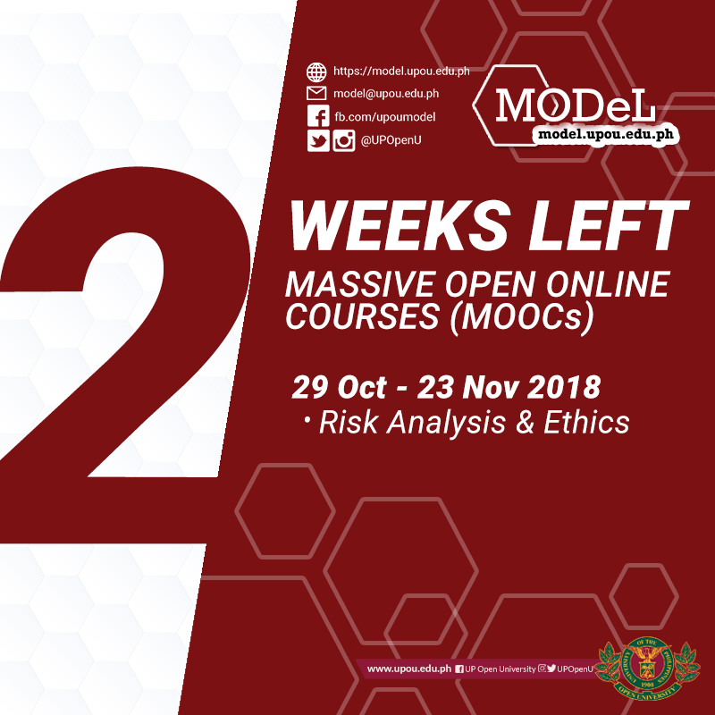 Risk Analysis and Ethics 2 weeks countdown